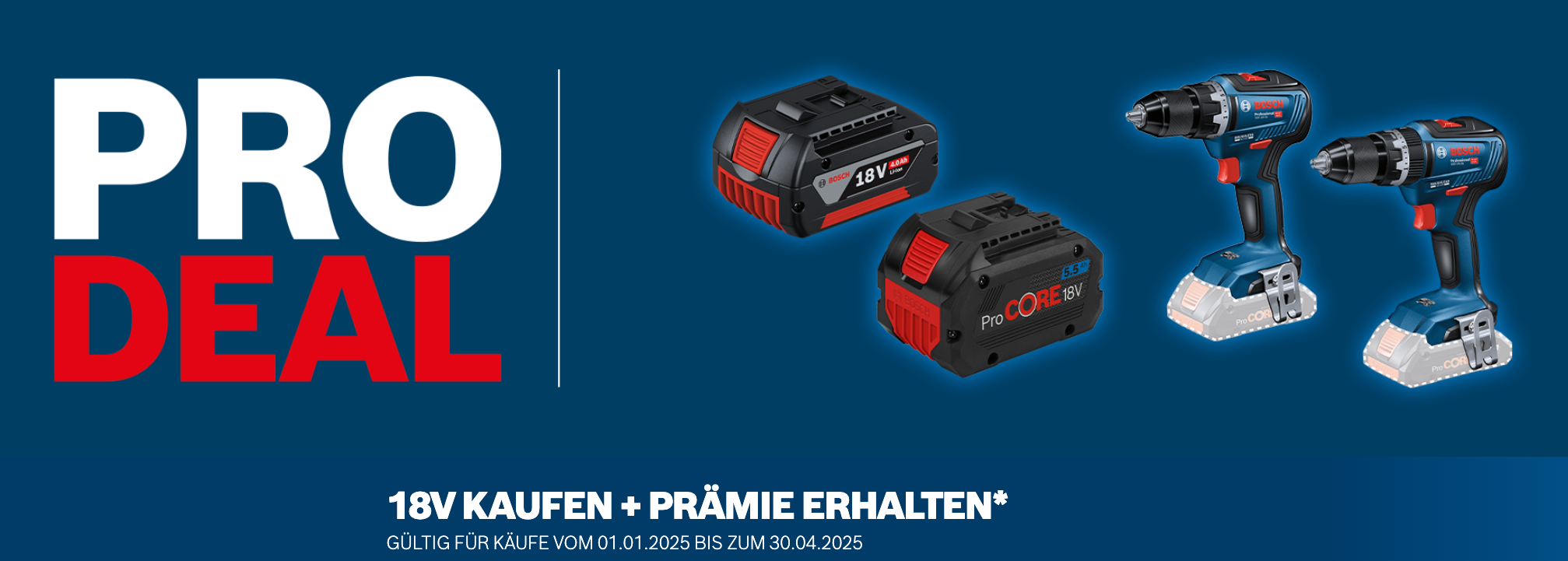 Bosch Pro Deal 2025 – Jetzt Werkzeug kaufen und Gratis-Prämie sichern!