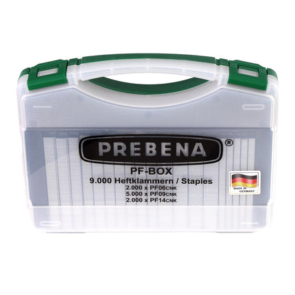 Prebena DNPF16 Graffettatrice pneumatica + PF-BOX Graffette - 9.000 pezzi
