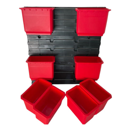 Qbrick System Container Set No. 2 Parete dell'officina 39 x 35 cm con 8 contenitori per le valigette System ONE e System TWO