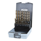 Set di punte elicoidali RUKO DIN 338 tipo VA Ø nominale 1-10x0,5 mm ( 4000600881 )
