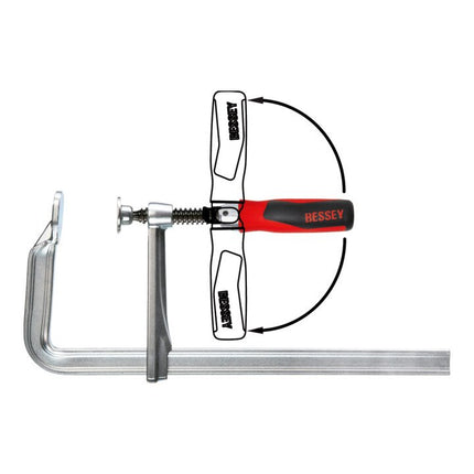 BESSEY morsetto a vite interamente in acciaio GZ-KG Larghezza di serraggio 600 mm Sporgenza 120 mm ( 4000831655 )