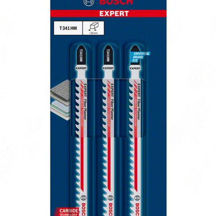 Lama per seghetto alternativo BOSCH Fibre Plaster T 341 HM Lunghezza totale 132 mm ( 4000837441 )