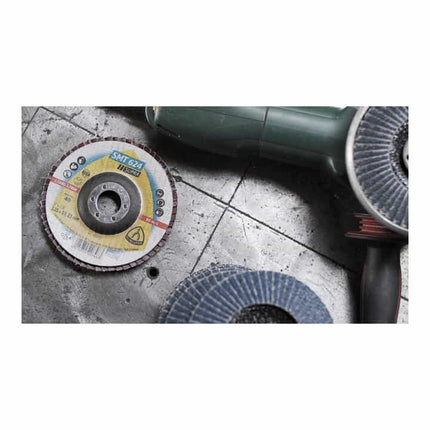 KLINGSPOR Fächerscheibe SMT 624 Supra Ø 115 mm Körnung 40 12° konisch ( 4000842309 )