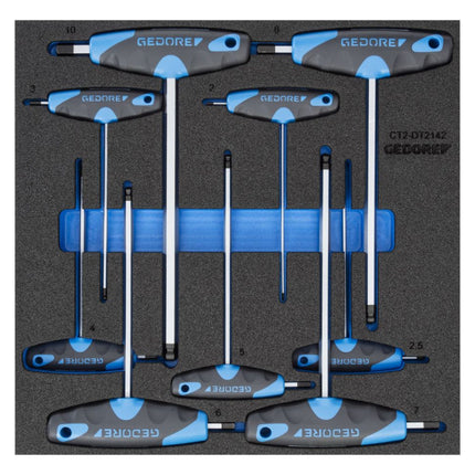 Modulo utensili GEDORE 1500 CT2-DT 2142 9 pezzi 2/3 ( 4000881241 )