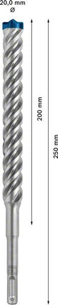 Trapano a percussione BOSCH Expert SDS-7X Ø 20,0 mm lavoro l.200 mm l.265 mm ( 4000909489 )