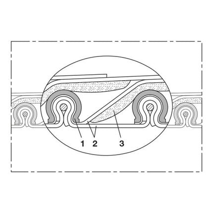 NORRES tubo di aspirazione e soffiaggio TIMBERDUC(R) PUR 531 AS Ø interno 120 mm ( 4501400804 )