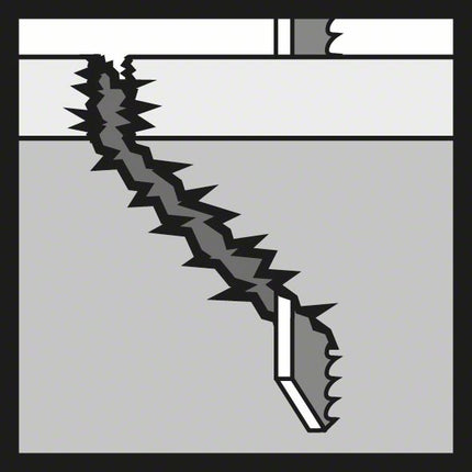 Lama per seghetto alternativo BOSCH T 345 XF Progressor per legno e metallo L.132mm passo denti 2.4-5mm ( 8000346044 )
