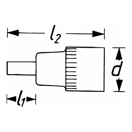 HAZET Steckschlüsseleinsatz 986SL 1/2 ″ Innen-6-kant ( 8000753807 )