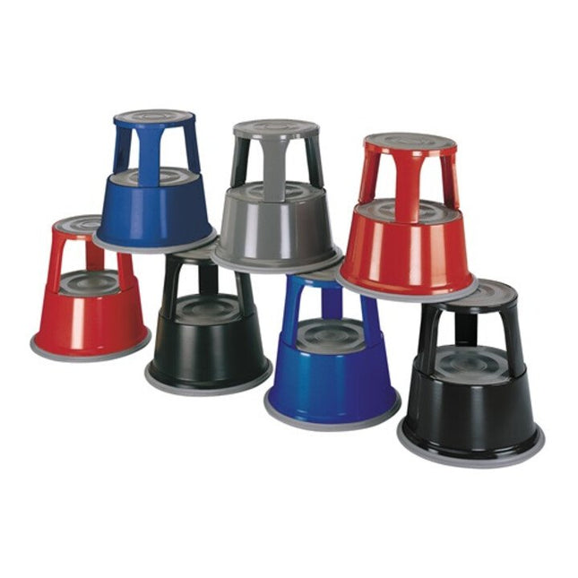 Sgabello avvolgibile WEDO, lamiera d'acciaio, rosso ( 9000460104 )