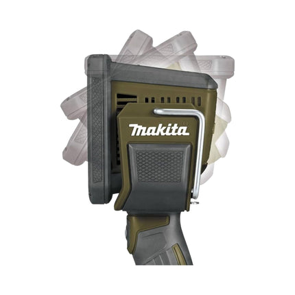 Makita DML 812 O Lampada a batteria 18 V 1250 lm LED Verde oliva Outdoor Adventure Special Edition Solo - senza batteria, senza caricabatterie