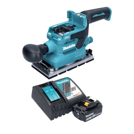 Levigatrice orbitale a batteria Makita DBO 380 RF1 18 V 93 x 185 mm brushless + 1x batteria ricaricabile 3,0 Ah + caricabatterie