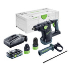 Martello combinato a batteria Festool KHC 18 EB-Basic 18 V 2,6 J SDS-Plus Brushless + 1x batteria ricaricabile 4,0 Ah + caricatore + systainer