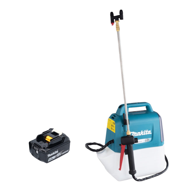 Spruzzatore a batteria Makita DUS 054 M 18 V 5,0 l 3,0 bar + 1x batteria ricaricabile 4,0 Ah - senza caricabatterie