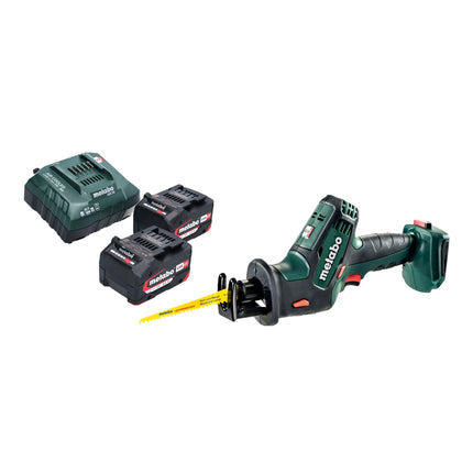 Metabo SSE 18 LTX Sega alternativa compatta a batteria 18 V 13 mm + 2x batteria ricaricabile 4,0 Ah + caricatore