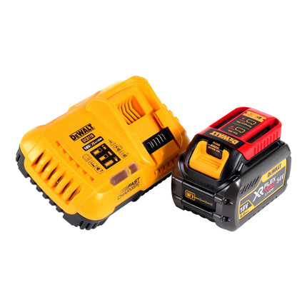 Smerigliatrice angolare a batteria DeWalt DCG 460 T1 54 V 230 mm + 1x batteria ricaricabile 6,0 Ah + caricabatterie