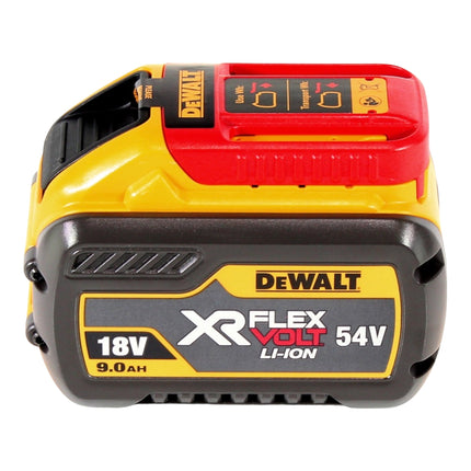 Smerigliatrice angolare a batteria DeWalt DCG 460 NK 54 V FlexVolt 230 mm senza spazzole + 1x batteria 9,0 Ah + custodia - senza caricabatterie