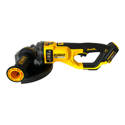 Smerigliatrice angolare a batteria DeWalt DCG 460 X2K 54 V FlexVolt 230 mm senza spazzole + 2x batteria 9,0 Ah + caricabatterie + custodia