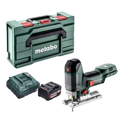 Metabo ST 18 LT 130 BL seghetto alternativo a batteria 18 V 130 mm brushless + 1x batteria 4,0 Ah + caricabatterie + metabox