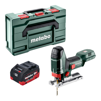 Metabo ST 18 L 90 seghetto alternativo a batteria 18 V 90 mm + 1x batteria LiHD 5,5 Ah + metabox - senza caricabatterie