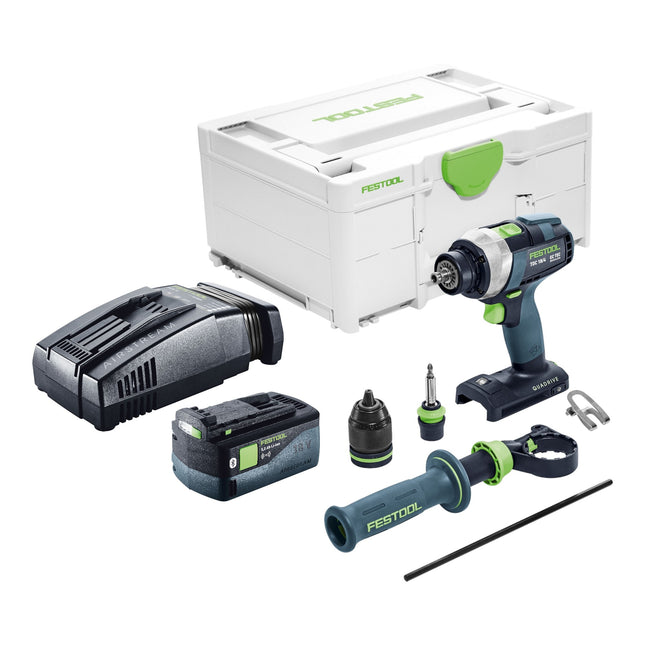 Trapano avvitatore a batteria Festool TDC 18/4 I-Basic 18 V 75 Nm brushless + 1x batteria ricaricabile 5,0 Ah + caricatore rapido + systainer