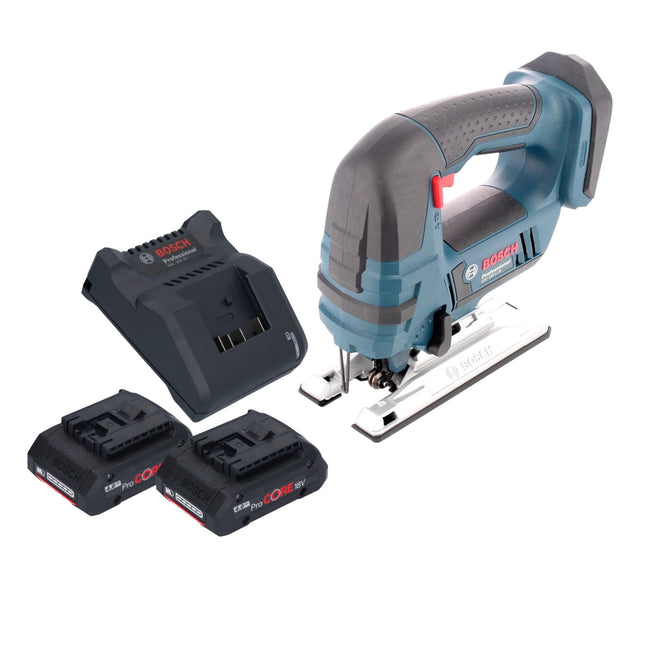 Bosch GST 18V-Li B Professional Akku Stichsäge 18 V + 2x ProCORE Akku 4,0 Ah + Ladegerät