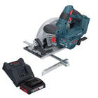 Bosch GKS 18V-57-2 Sega circolare professionale a batteria 18 V 165 mm brushless + 1x batteria ricaricabile 2,0 Ah + caricabatterie