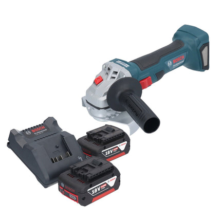 Bosch GWS 18V-7 Smerigliatrice angolare professionale a batteria 18 V 125 mm brushless + 2x batteria ricaricabile 5,0 Ah + caricabatterie