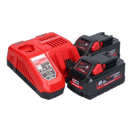 Milwaukee M18 FPS55-802 Sega ad immersione a batteria 18 V 165 mm brushless + 2x batteria 8,0 Ah + caricabatterie