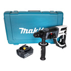 Makita DHR 202 G1W Trapano a percussione a batteria 18 V 20 mm 2,0 J bianco + 1x batteria ricaricabile 6,0 Ah + custodia - senza caricabatterie