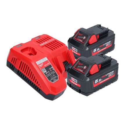 Milwaukee M18 ONEFLT-552X utensile a batteria 18 V 4,8 / 6,4 / 9,53 mm + 2x batteria ricaricabile 5,5 Ah + caricatore + scatola HD