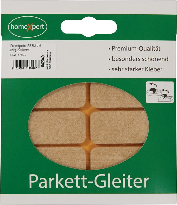 Piedini per parquet Premium ( 3000271032 ) 20 x 40 mm autoadesivi