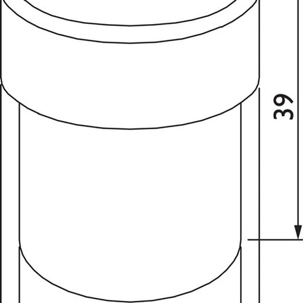 Paraurti per porte a pavimento 3693 TS ( 3000267273 ) Ø 35 mm altezza 39 mm fissaggio a tassello