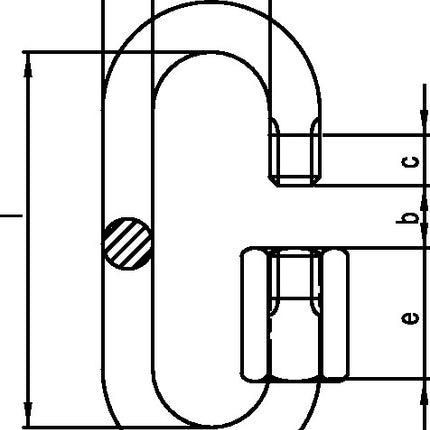 Catena a sgancio rapido ( 1000120504 ) misura 4 zincata