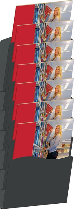 Portadepliant ( 9000493723 ) H560xL240xPmm metallo argento