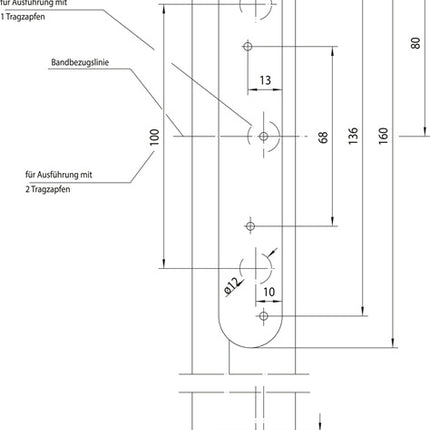 Cerniera Simonswerk VARIANT VX 7939 ( 3000700118 ) acciaio inox spazzolato opaco 160 kg porte a battente