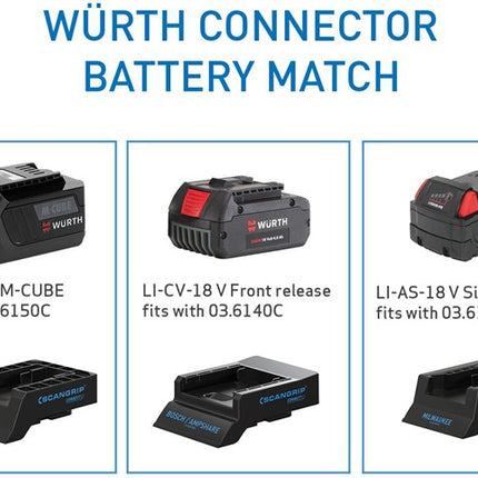 Scangrip Akku-Adapter SMART CONNECTOR ( 4000873491 ) passend für WÜRTH