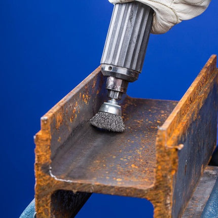 Spazzola a tazza PFERD TBU ST ( 8000435468 ) Ø 70 mm spessore del filo dell'albero 0,2 mm