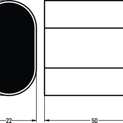 Tampone per porta a muro Hermeta 4700 / 4702 / 4704 ( 3000283377 ) Alluminio anodizzato nero