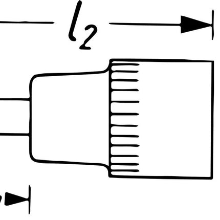 Presa Hazet 8507 ( 8000466406 ) 1/4 ″ PZ Lunghezza 28 mm