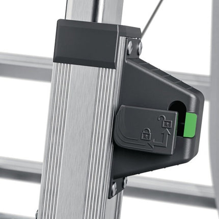 Scaletta Hailo D100 Topline ( 9000463145 ) Gradini in alluminio 2 x 4 - 2 x 6 telescopici