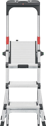 Scaletta Hailo 100 Topline ( 9000463140 ) Gradini 3-5 telescopici in alluminio anodizzato