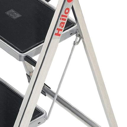 Gradini pieghevoli Hailo ( 9000463115 ) Gradini incl. piattaforma 3 in alluminio con gradini in acciaio