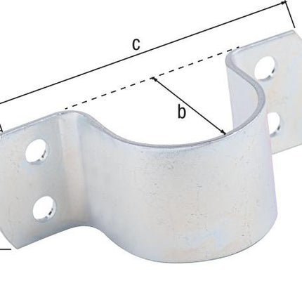 GAH Alberts Rohrschelle ( 8001716667 ) L119xB40xH44mmStahl für Rohre 44,5 mm 1 3/4”