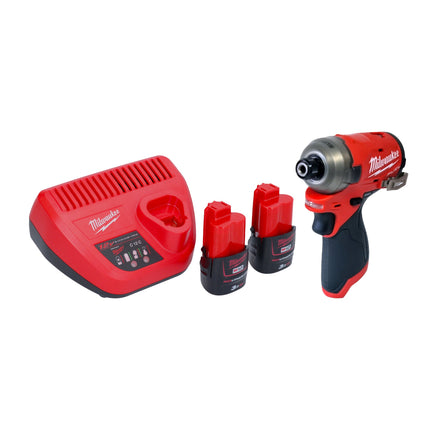 Milwaukee M12 FQID 302 Akku Schlagschrauber 12 V 50 Nm 1 4 Brushless 2x Akku 3 0 Ah Ladegeraet 0 - toolbrothers