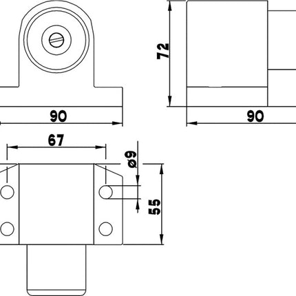 DENI bump stop DENI ROBUSTO ( 3000251209 ) metallo chiaro verniciato argento