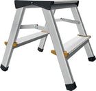 Gradini pieghevoli ( 9000465010 ) Gradini incl. piattaforma 2 in alluminio con nervature antiscivolo