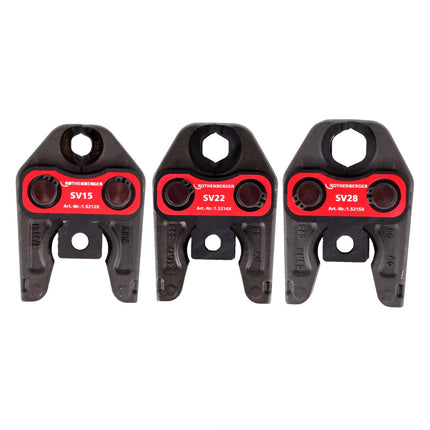 Rothenberger ROMAX 4000 Basic Set Akku Pressmaschine 18V 34kN + 1x Akku 4,0Ah + Ladegerät + 3x Pressbacken + Koffer ( 1000001924 ) - Toolbrothers