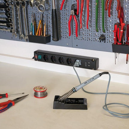 Brennenstuhl Bremounta, ciabatta ( 8000594293 ) Cavo a 5 vie l.3m con protezione per i bambini