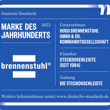 Brennenstuhl Bremounta, ciabatta ( 8000594293 ) Cavo a 5 vie l.3m con protezione per i bambini