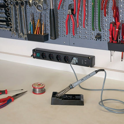 Brennenstuhl Bremounta, ciabatta ( 8000594293 ) Cavo a 5 vie l.3m con protezione per i bambini